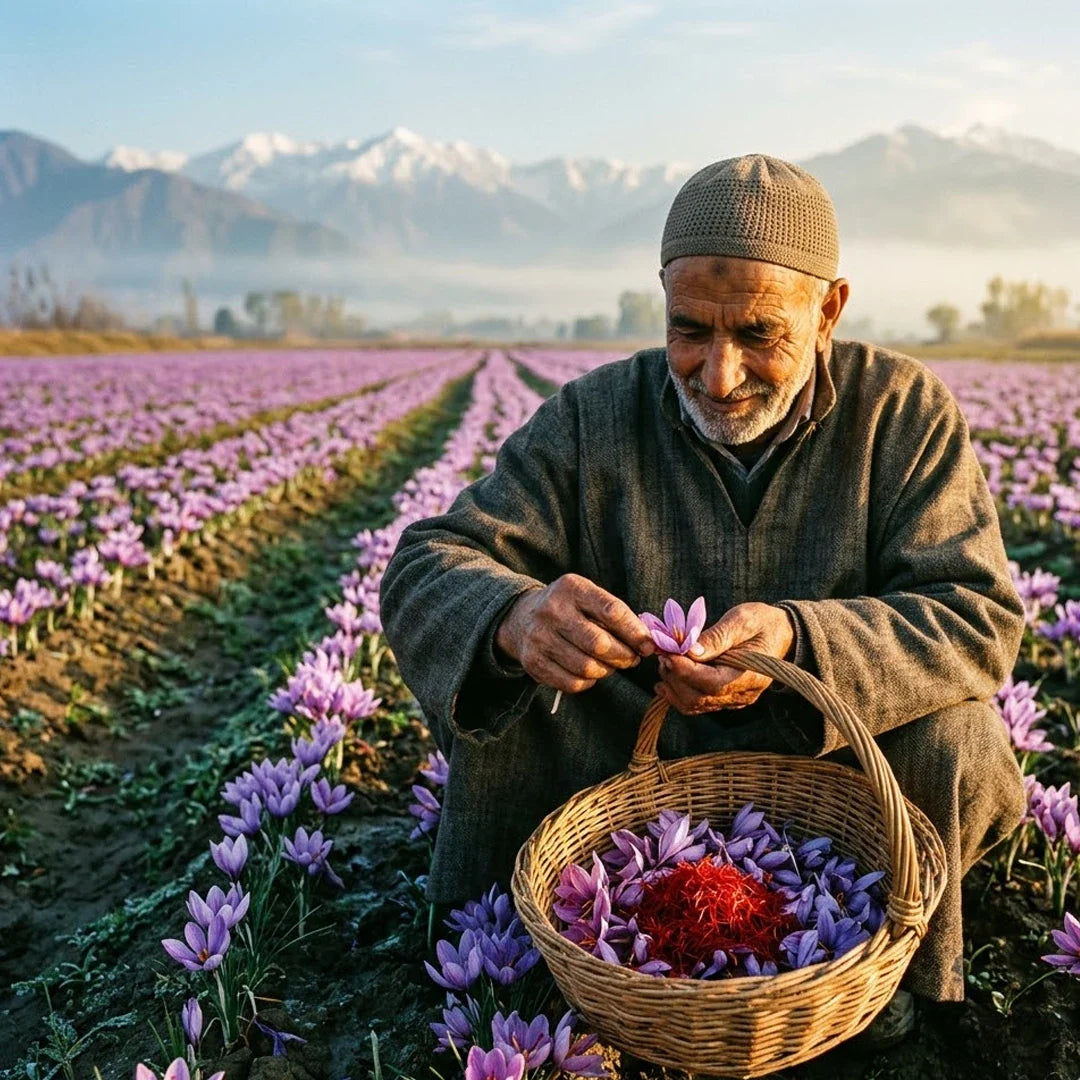 The Red Gold of Kashmir: Why Kashmiri Saffron Is the Most Extraordinary Spice on Earth
