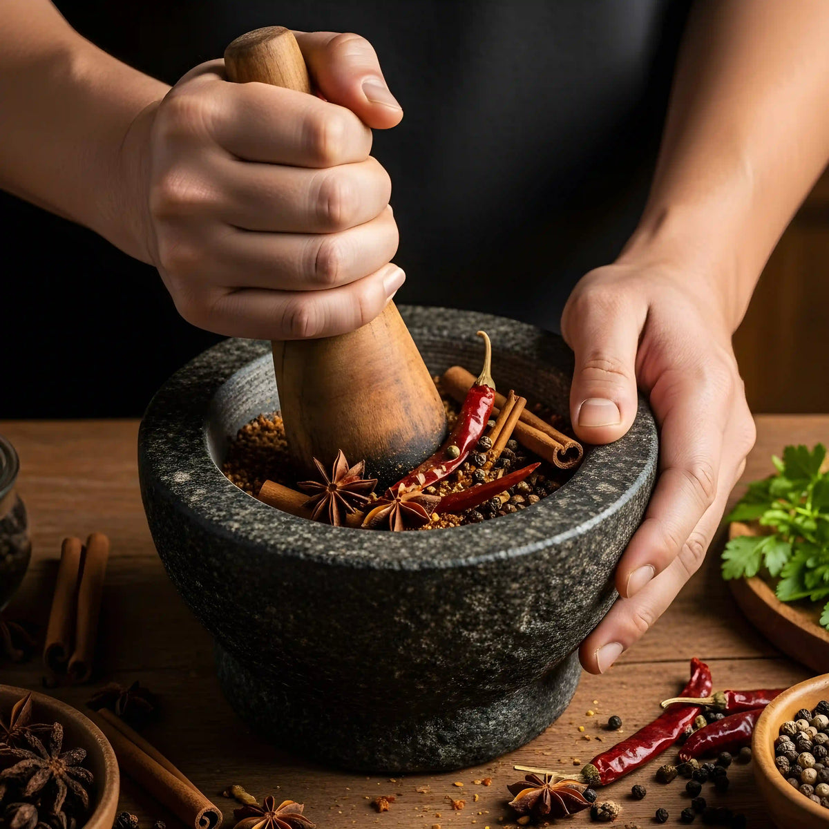 Kanz & Muhul mortar and pestle